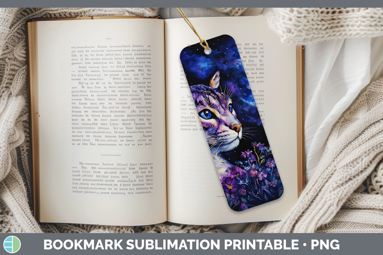 Wild Cats Galaxy Andean Mountain Cat Bookmark Sublimation Pr