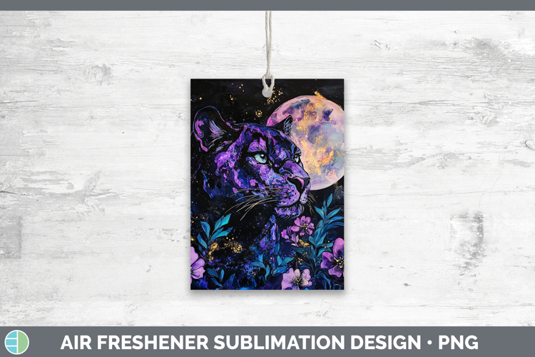 Wild Cats Galaxy Black Panther Air Freshener Sublimation Car