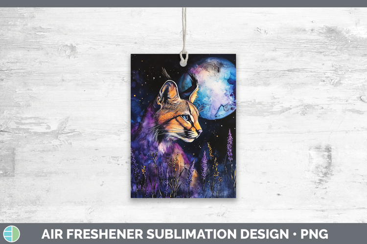 Wild Cats Galaxy Caracal Air Freshener Sublimation Car Fresh
