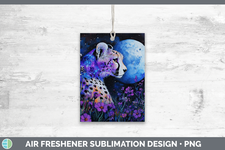 Wild Cats Galaxy Cheetah Air Freshener Sublimation Car Fresh