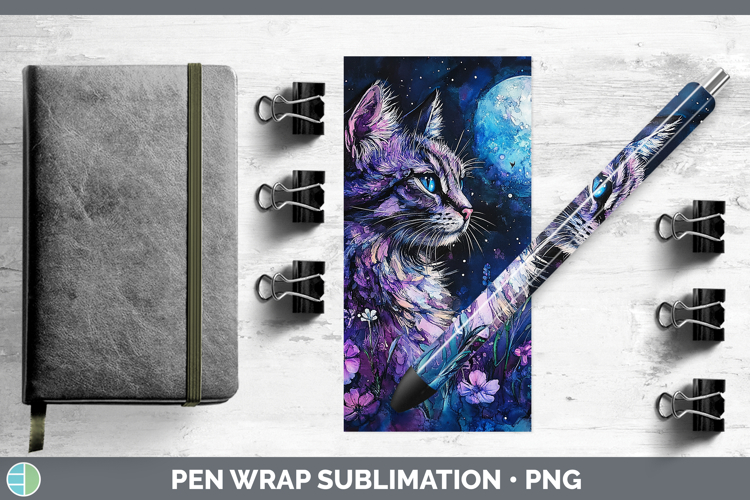 Wild Cats Galaxy European Wildcat Pen Wrap Sublimation Pen D