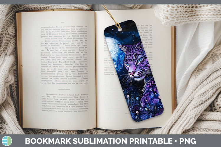 Wild Cats Galaxy Geoffroys Cat Bookmark Sublimation Printabl