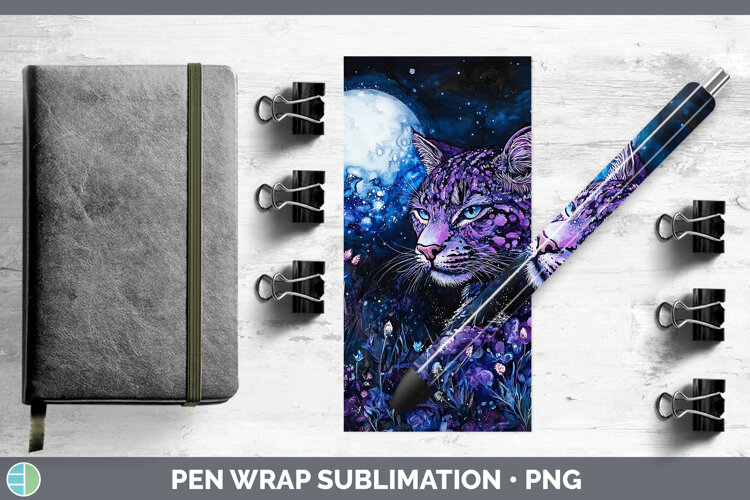 GorgeousWild Cats Galaxy Pen Wrap design.