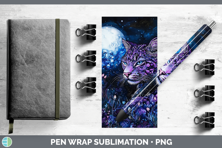 Wild Cats Galaxy Geoffroys Cat Pen Wrap Sublimation Pen Desi