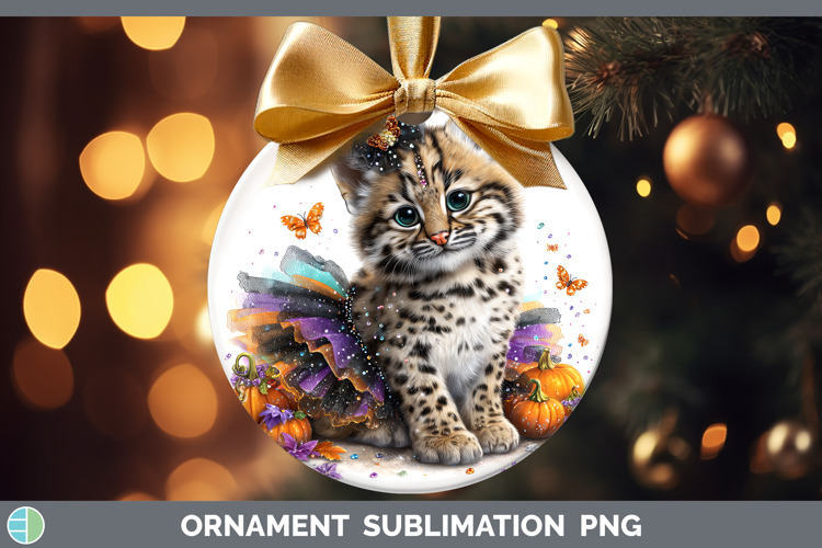 Wild Cats Halloween Andean Mountain Cat Ornament Sublimation