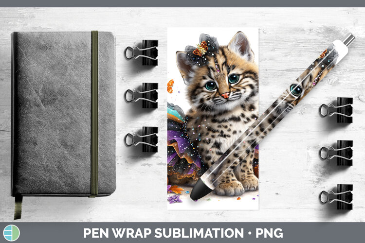 GorgeousWild Cats Halloween Pen Wrap design.