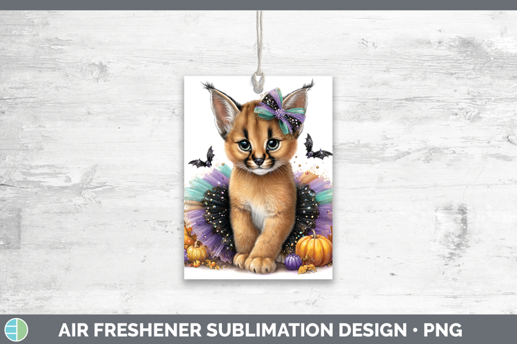Wild Cats Halloween Caracal Air Freshener Sublimation Car Fr