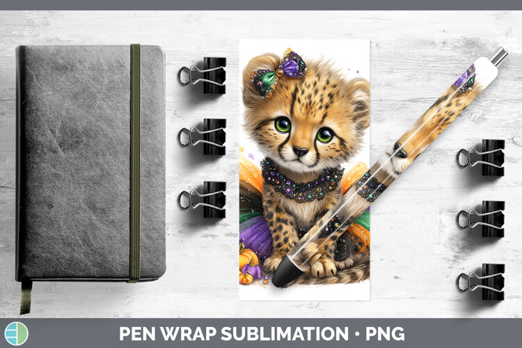 GorgeousWild Cats Halloween Pen Wrap design.