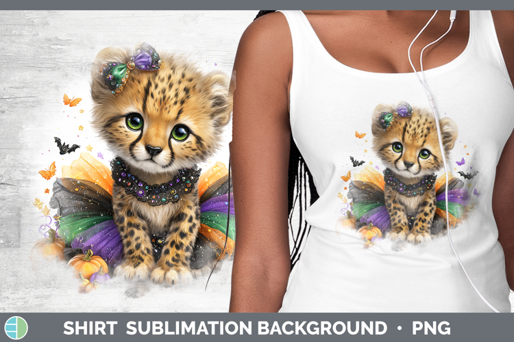 Wild Cats Halloween Cheetah Shirt Sublimation Background Des