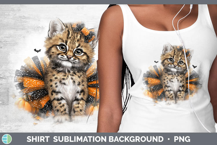 Wild Cats Halloween Geoffroys Cat Shirt Sublimation Backgrou