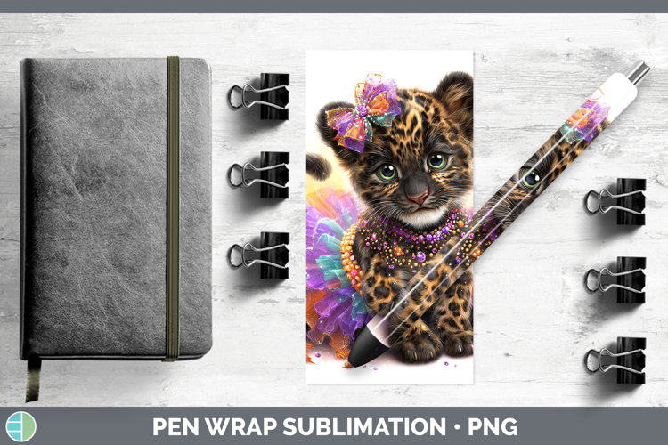 Wild Cats Halloween Jaguar Pen Wrap Sublimation Pen Designs