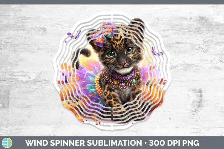 Wild Cats Halloween Jaguar Wind Spinner Sublimation Spinner