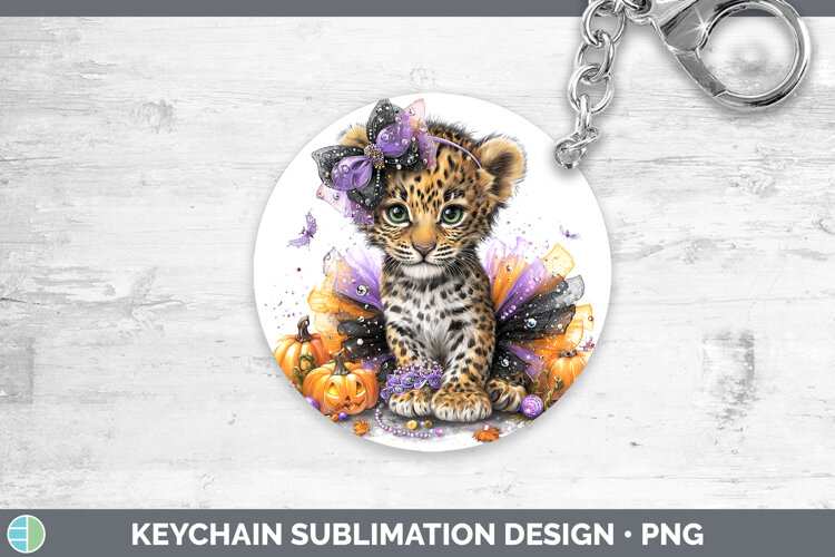 GorgeousWild Cats Halloween Keychain design.