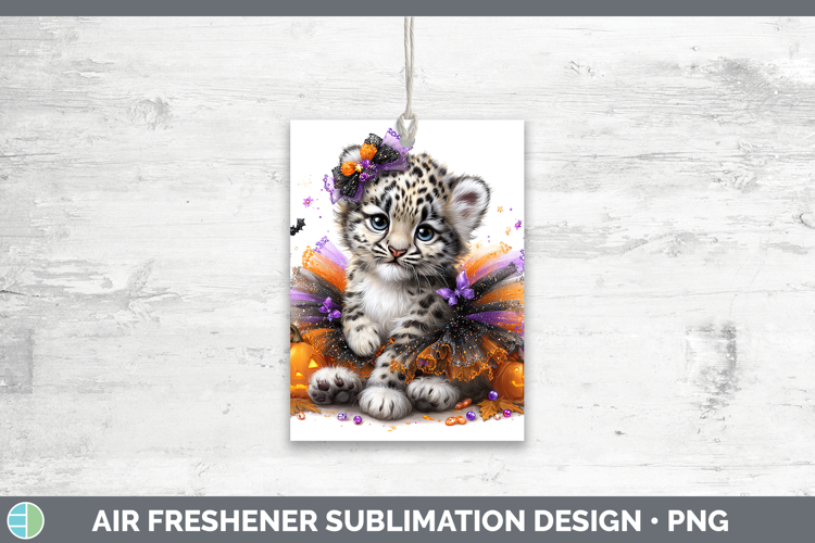 Wild Cats Halloween Leopard Snow Air Freshener Sublimation C