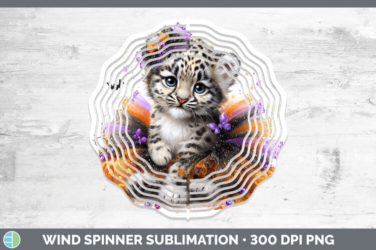 GorgeousWild Cats Halloween Wind Spinner design.