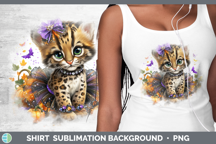 Wild Cats Halloween Ocelot Shirt Sublimation Background Desi