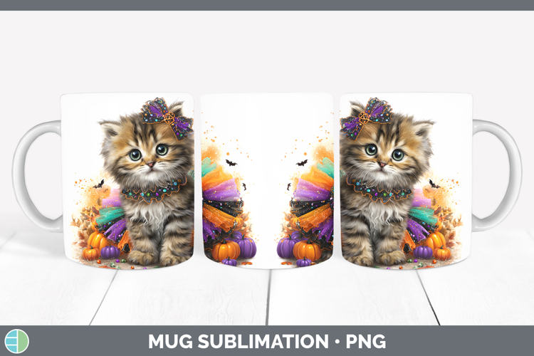 Wild Cats Halloween Pallas Cat Mug Wrap Sublimation Coffee C