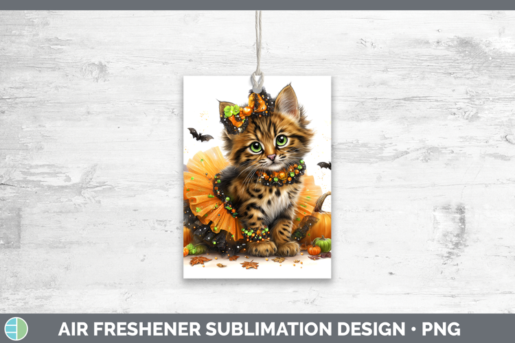 Wild Cats Halloween Pampas Cat Air Freshener Sublimation Car