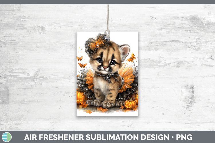 Wild Cats Halloween Puma Concolor Air Freshener Sublimation