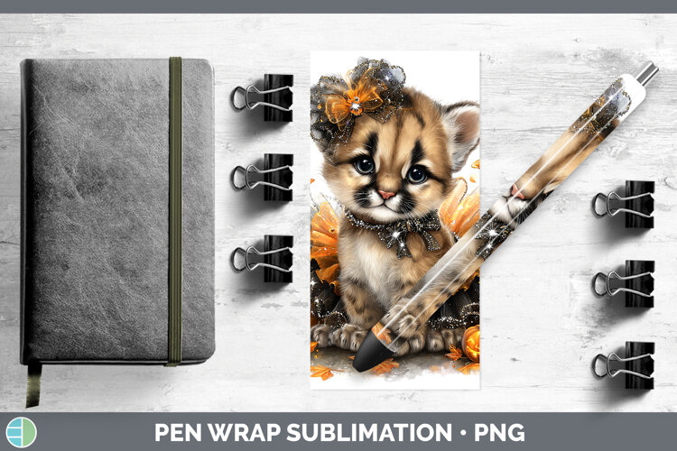 GorgeousWild Cats Halloween Pen Wrap design.