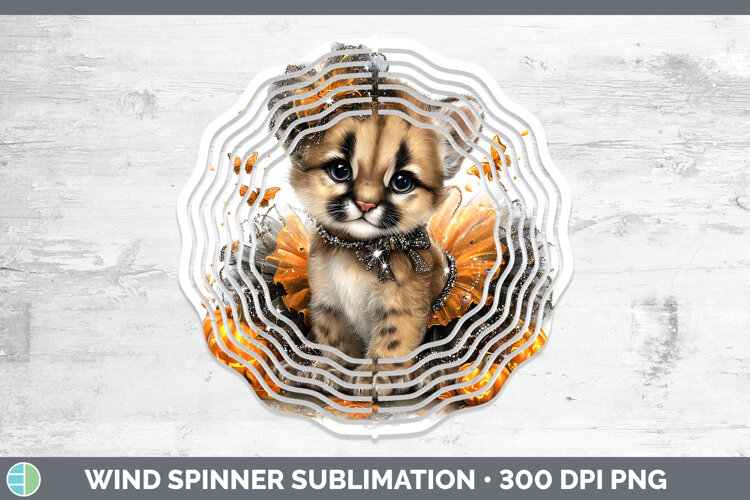 GorgeousWild Cats Halloween Wind Spinner design.