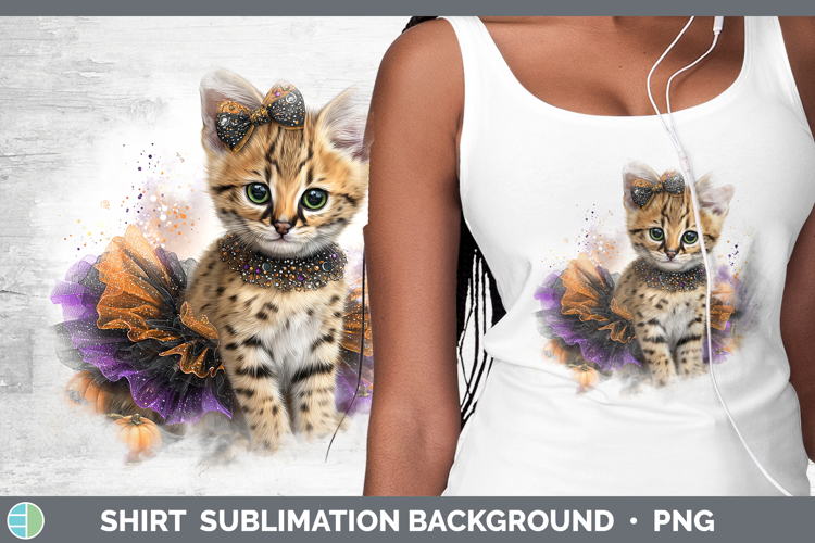 Wild Cats Halloween Serval Shirt Sublimation Background Desi