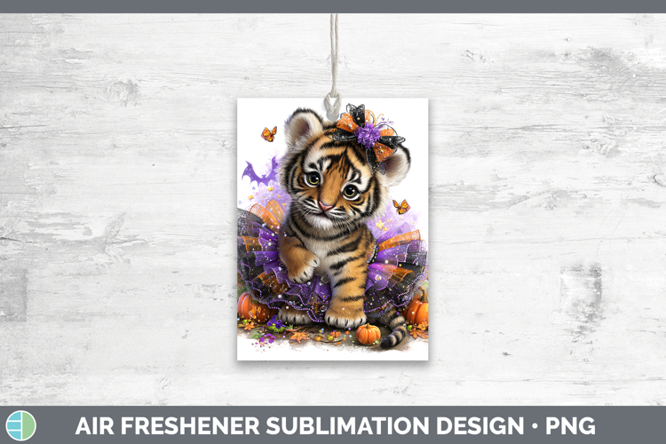 Wild Cats Halloween Tiger Air Freshener Sublimation Car Fres