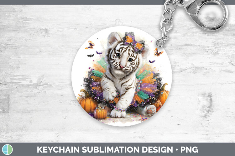 GorgeousWild Cats Halloween Keychain design.