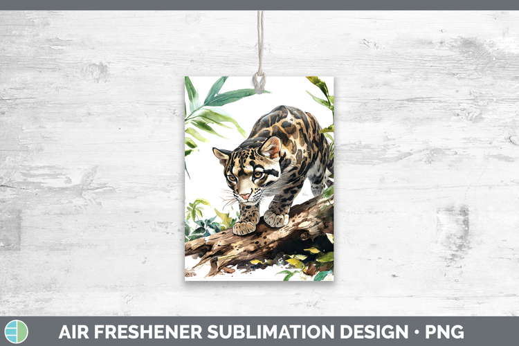 Wild Cats Leopard Clouded Air Freshener Sublimation Car Fres