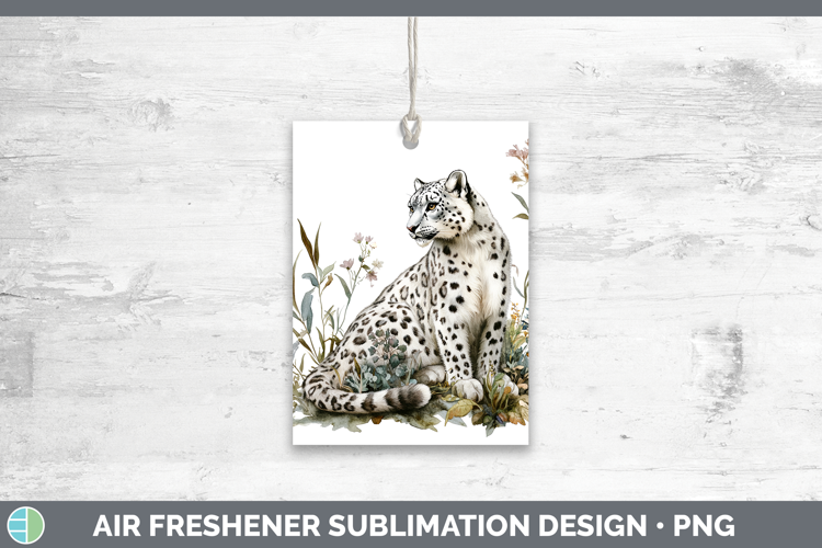 Wild Cats Leopard Snow Air Freshener Sublimation Car Freshen