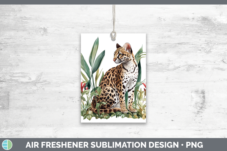 Wild Cats Margay Air Freshener Sublimation Car Freshener Des