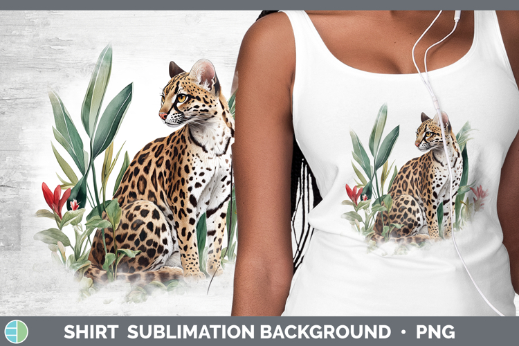 Wild Cats Margay Shirt Sublimation Sublimation Background De