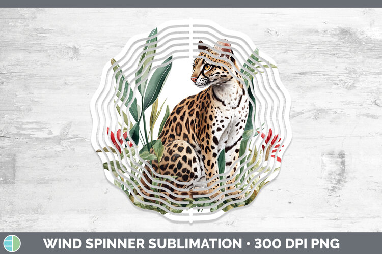 GorgeousWild Cats Wind Spinner design.