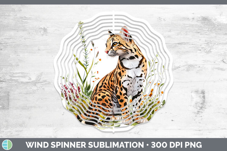 GorgeousWild Cats Wind Spinner design.