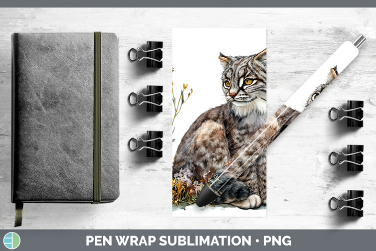 Wild Cats Pallas Pen Wrap Sublimation Pen Designs