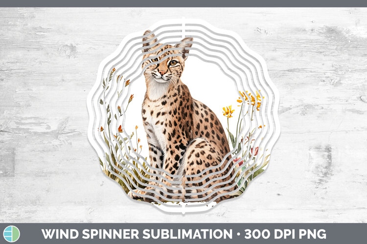 GorgeousWild Cats Wind Spinner design.