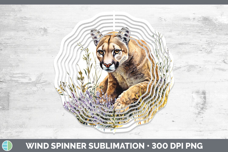 GorgeousWild Cats Wind Spinner design.