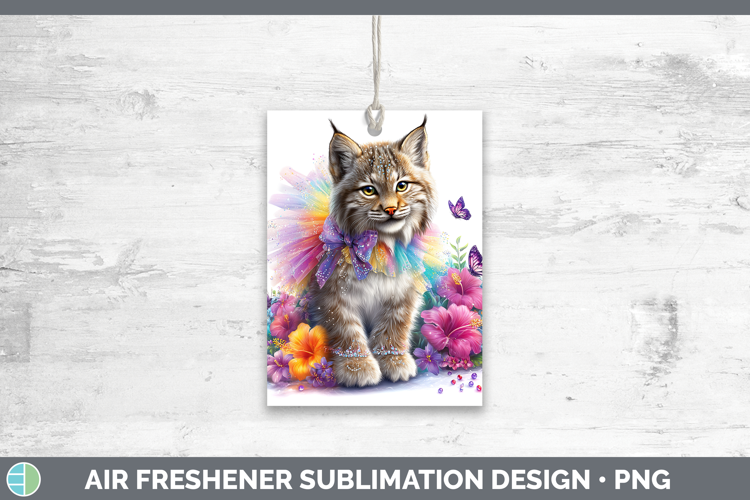 Wild Cats Rainbow Summer Canada Lynx Air Freshener Sublimati