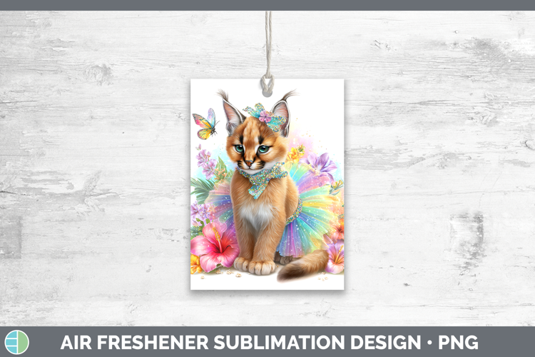 Wild Cats Rainbow Summer Caracal Air Freshener Sublimation C