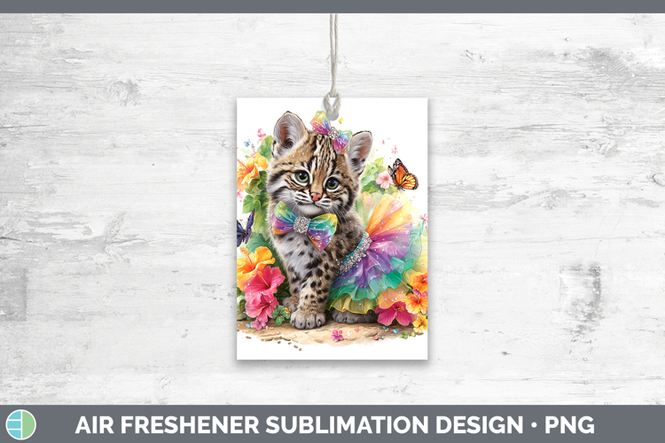 Wild Cats Rainbow Summer Geoffroys Cat Air Freshener Sublima