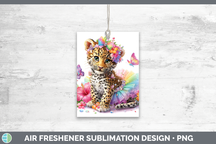 Wild Cats Rainbow Summer Leopard Air Freshener Sublimation C
