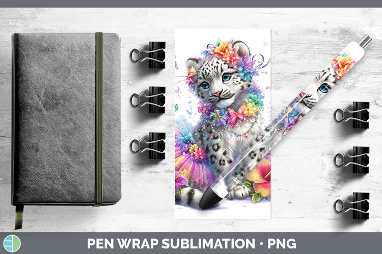 GorgeousWild Cats Rainbow Summer Pen Wrap design.