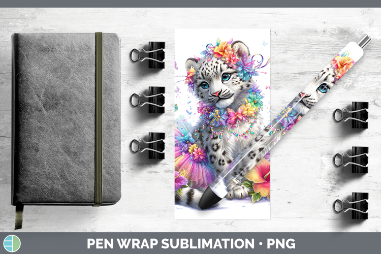 Wild Cats Rainbow Summer Leopard Snow Pen Wrap Sublimation P