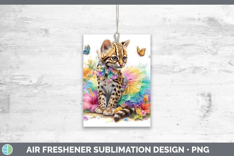 GorgeousWild Cats Rainbow Summer Air Freshener design.