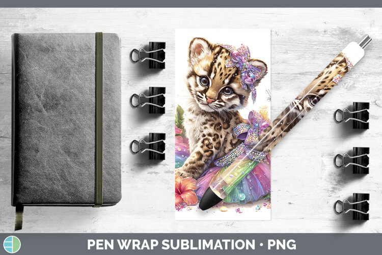 GorgeousWild Cats Rainbow Summer Pen Wrap design.