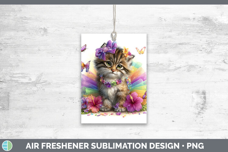 GorgeousWild Cats Rainbow Summer Air Freshener design.