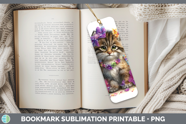 Wild Cats Rainbow Summer Pallas Cat Bookmark Sublimation Pri