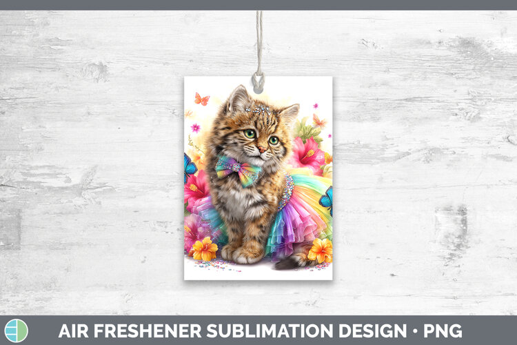 GorgeousWild Cats Rainbow Summer Air Freshener design.