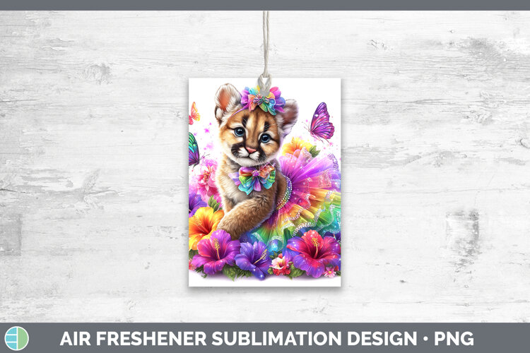 GorgeousWild Cats Rainbow Summer Air Freshener design.