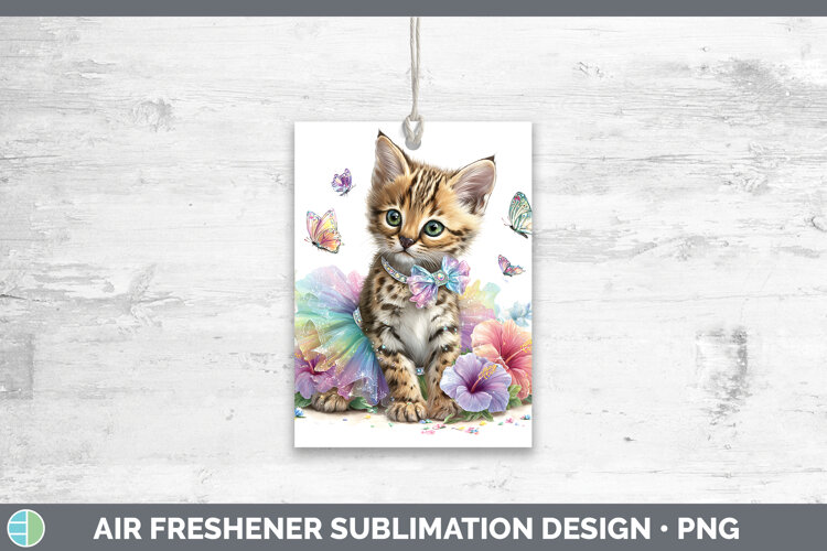 GorgeousWild Cats Rainbow Summer Air Freshener design.
